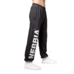 Nebbia Washed-off volné baggy tepláky s kapsami GYM BRO 373