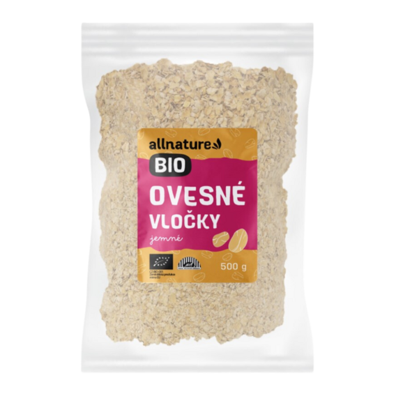 Allnature Ovesné vločky jemné BIO
