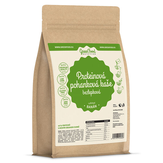 GreenFood Proteinová pohanková bezlepková kaše