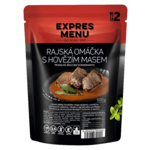 Expres menu Rajská omáčka s hovězím masem