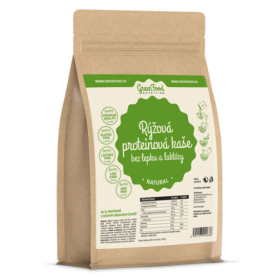 GreenFood Rýžová proteinová kaše bez lepku a laktózy
