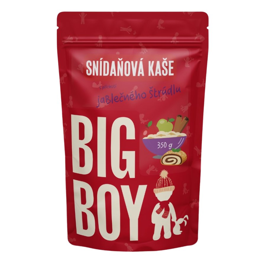 Big Boy Ovesná bezlepková kaše s jablečným štrúdlem