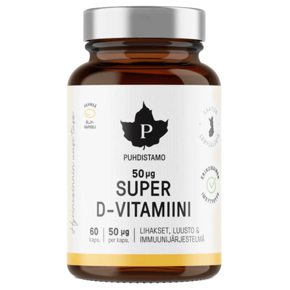 Puhdistamo Super Vitamin D 2000iu