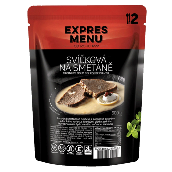 Expres menu Svíčková na smetaně