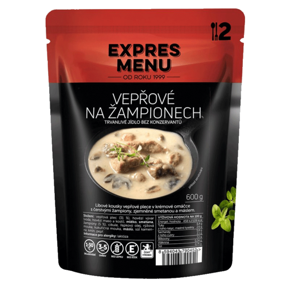 Expres menu Vepřové na žampionech