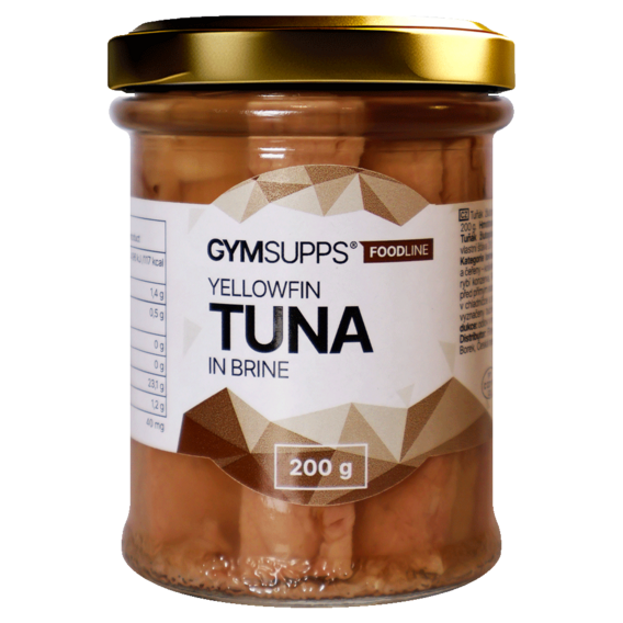GymSupps Tuňák žlutoploutvý filety ve vlastní šťávě