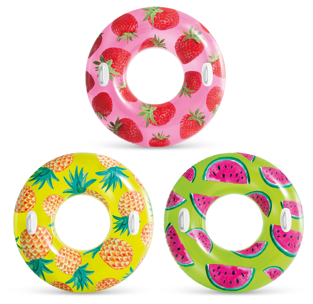 Kruh s držadly Intex TROPICAL 107 cm