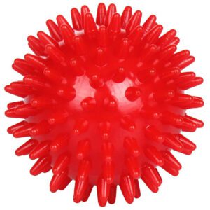 Měkký masážní míček s bodlinkami pro reflexní masáž.