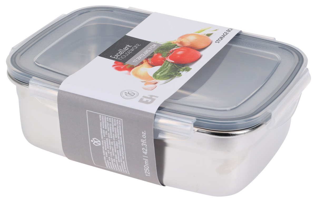 Nerezový cestovní box na jídlo 1250 ml