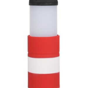 Malá multifunkční kempingová svítilna na postavení nebo zavěšení.