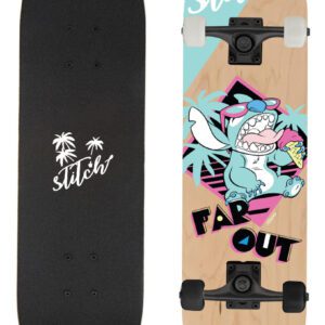 Dřevěný skateboard ve stylu Stitche pro děti i dospělé.