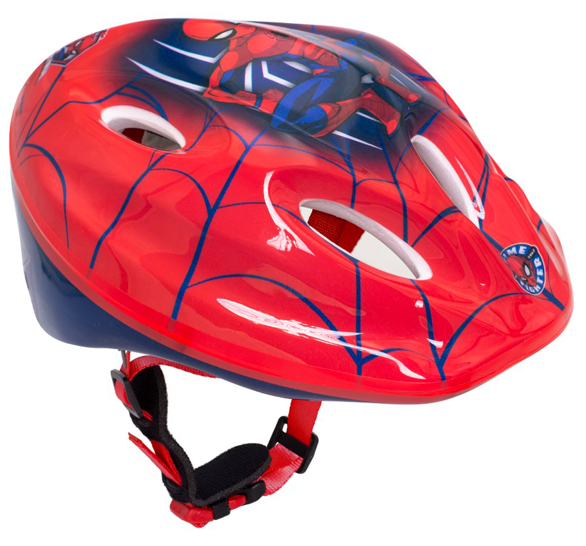 Přilba pro děti ve stylu Spidermana pro obvody hlavy 52 -56 cm.