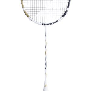 Karbonová badmintonová raketa se zvětšenou plochou.