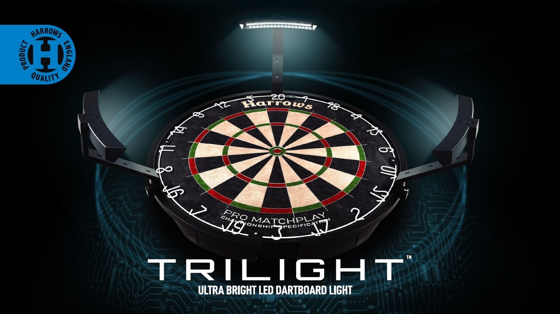 Harrows Osvětlení terče Harrows Trilight – Trilight osvětlení terče
