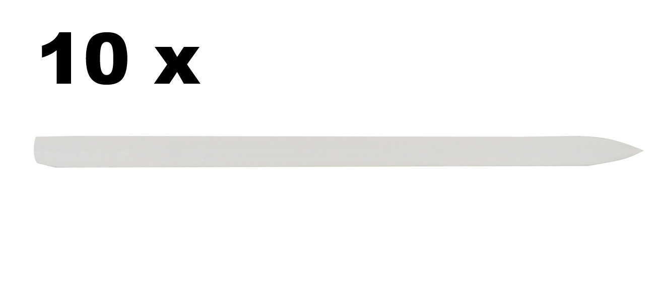 Kofixové svíčky – sada 10 ks čiré