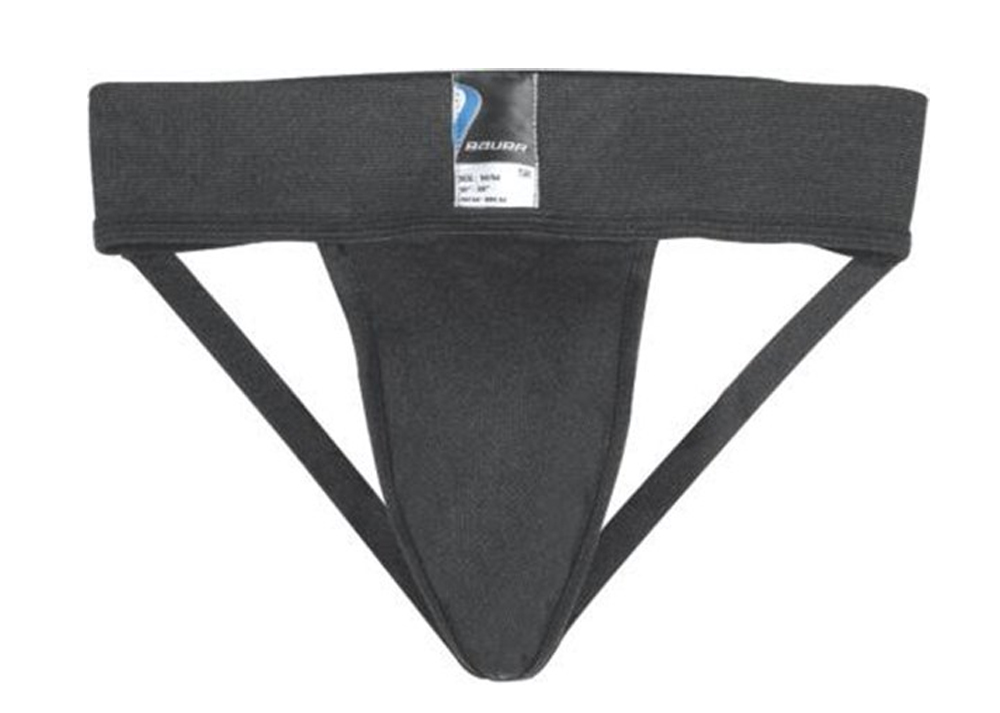Hokejový suspenzor pro dospělé hráče.
