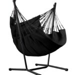 La Siesta Houpací sedačka se stojanem La Siesta Fiji set Organic Comfort Onyx - Fiji set Organic Comf. Onyx