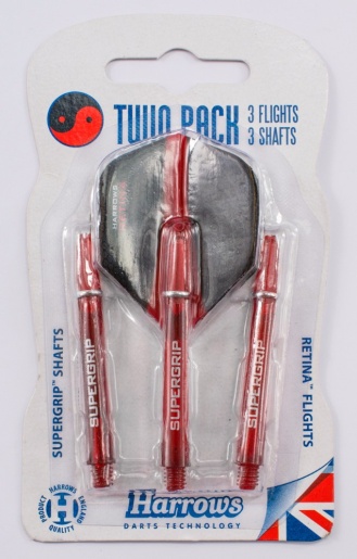 Harrows Násadky a letky Harrows Twin Pack red medium – Twin Pack red medium