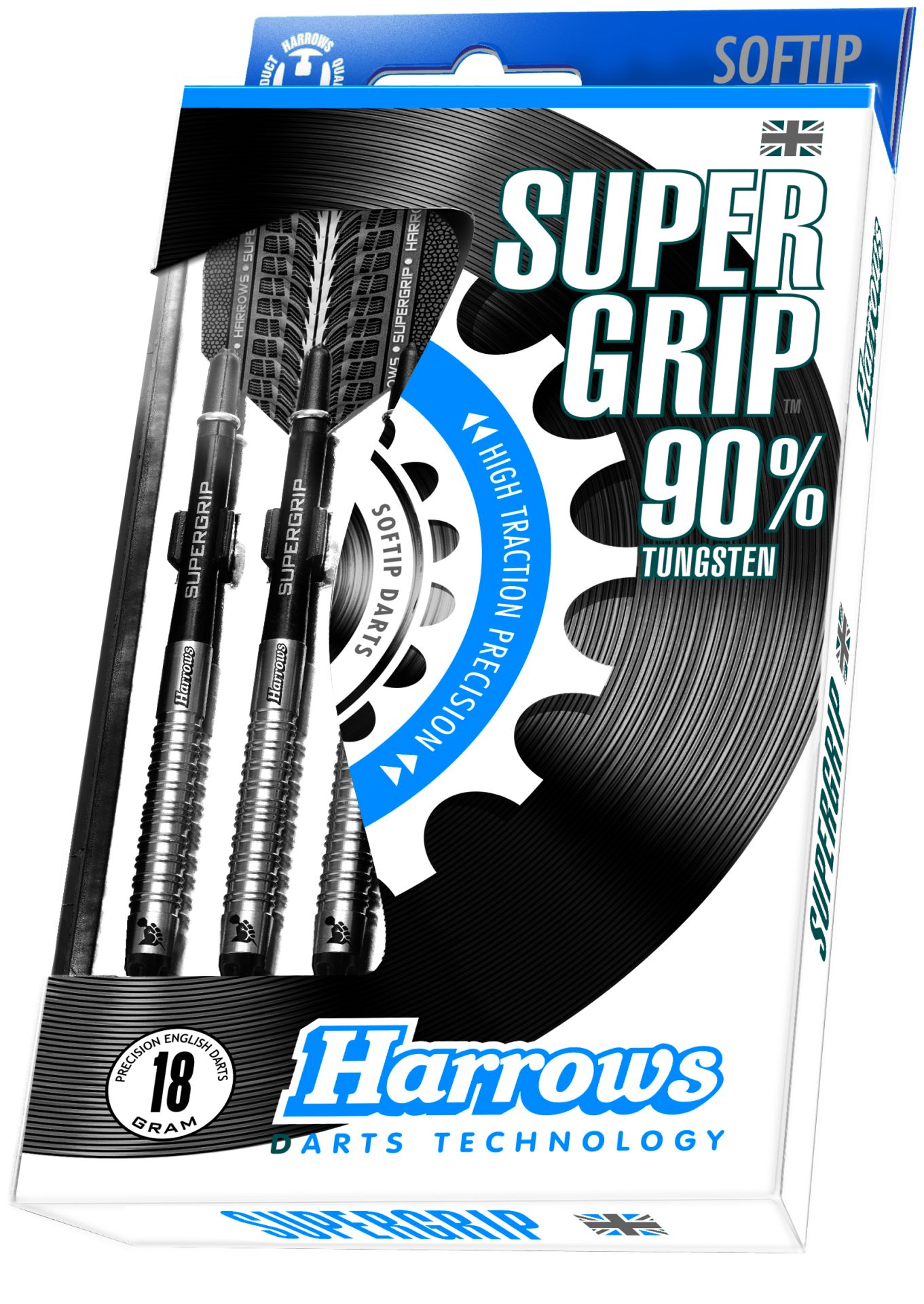 Harrows Šipky Harrows Supergrip 90% soft 18g – Supergrip 90 soft 18g