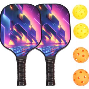 Sada pálek s míčky na hru Pickleball pro pokročilejší hráče.