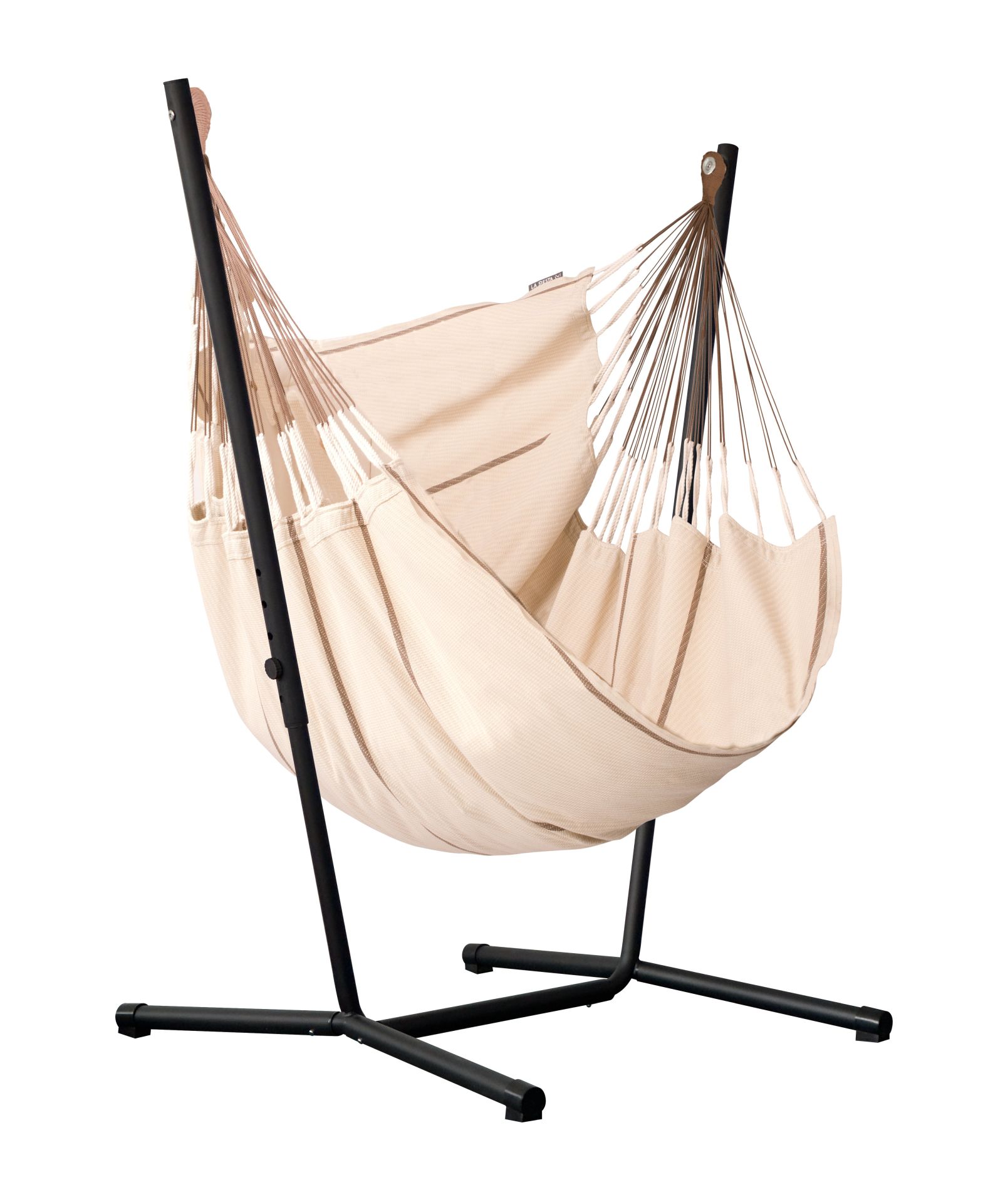 La Siesta Houpací sedačka se stojanem La Siesta Fiji set Organic Comfort Nougat – Fiji set Organic Comf. Nougat