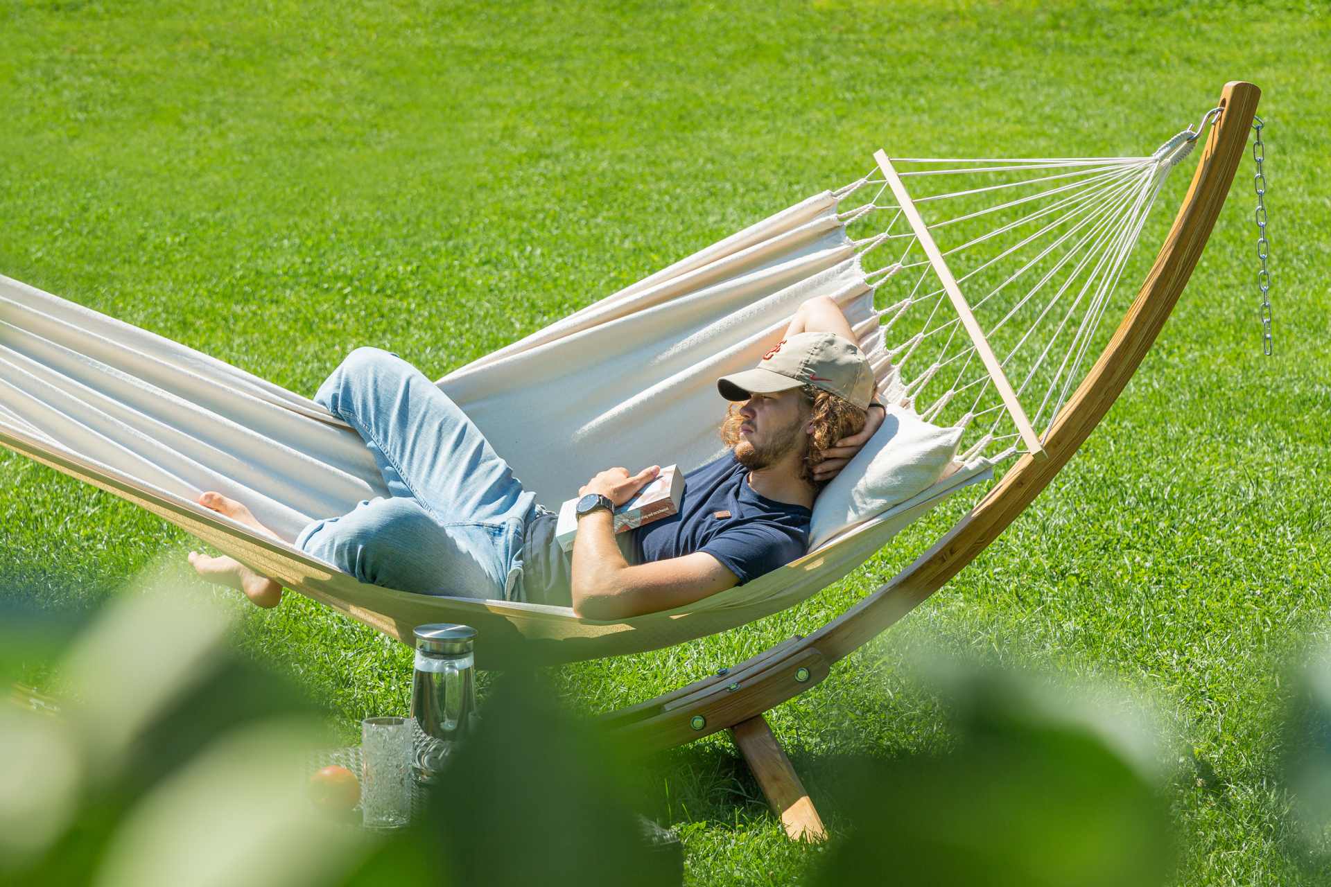 La Siesta Houpací síť s tyčemi La Siesta Florencia Single – x1latte