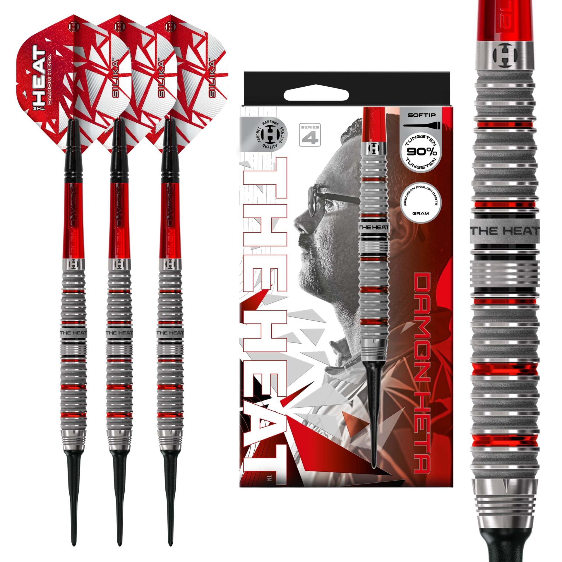 Harrows Šipky Harrows Damon Heta 90% series 4 soft 20g – Damon Heta 90 ser. 4 soft 20g