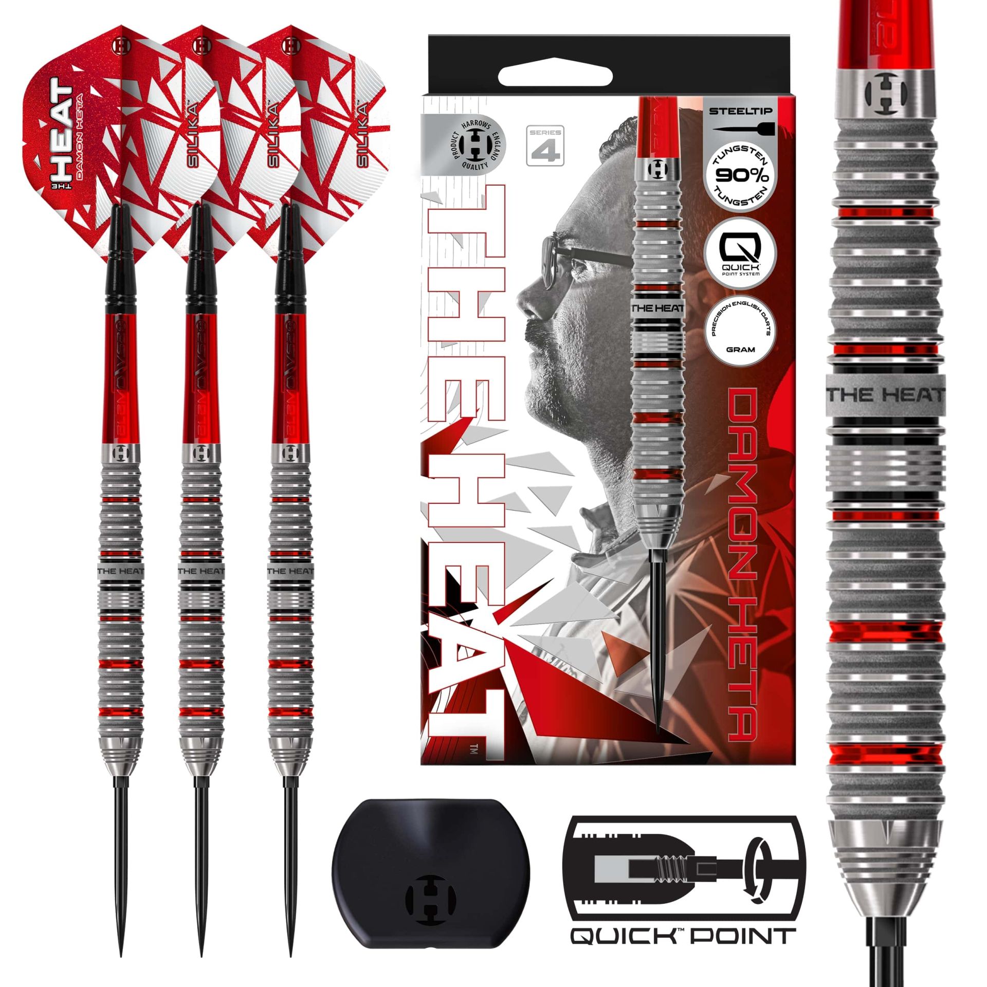 Harrows Šipky Harrows Damon Heta 90% series 4 steel 21g – Damon Heta 90 ser. 4 steel 21g