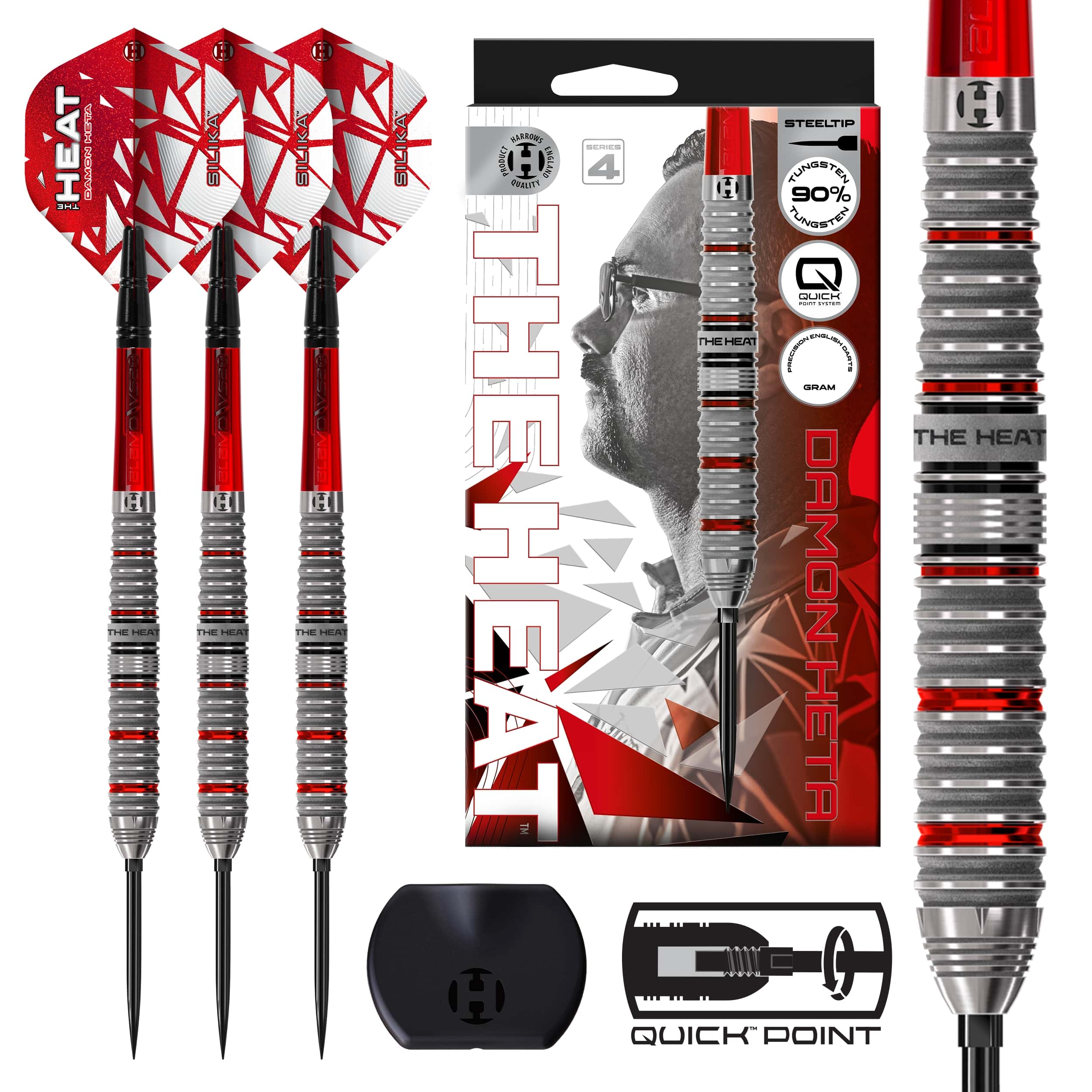 Harrows Šipky Harrows Damon Heta 90% series 4 steel 24g – Damon Heta 90 ser. 4 steel 24g