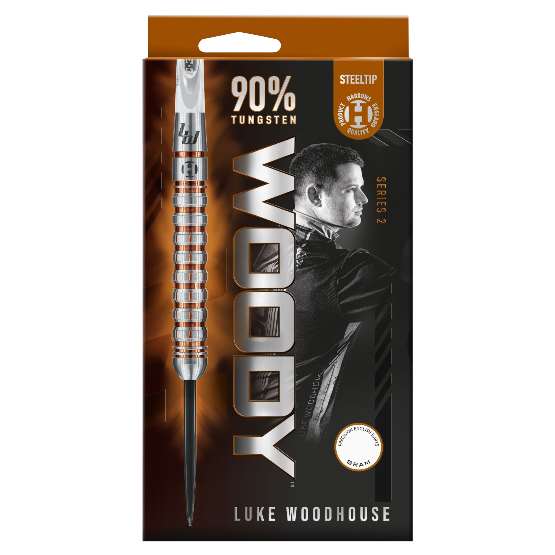 Harrows Šipky Harrows Luke Woodhouse series 2 90% steel 23g – Luke Woodhouse s2 90 steel 23g