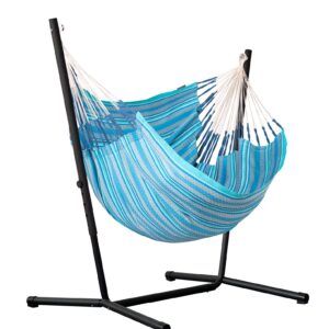 La Siesta Houpací sedačka se stojanem La Siesta Fiji set Organic Comfort Azure - Fiji set Organic Comf. Azure