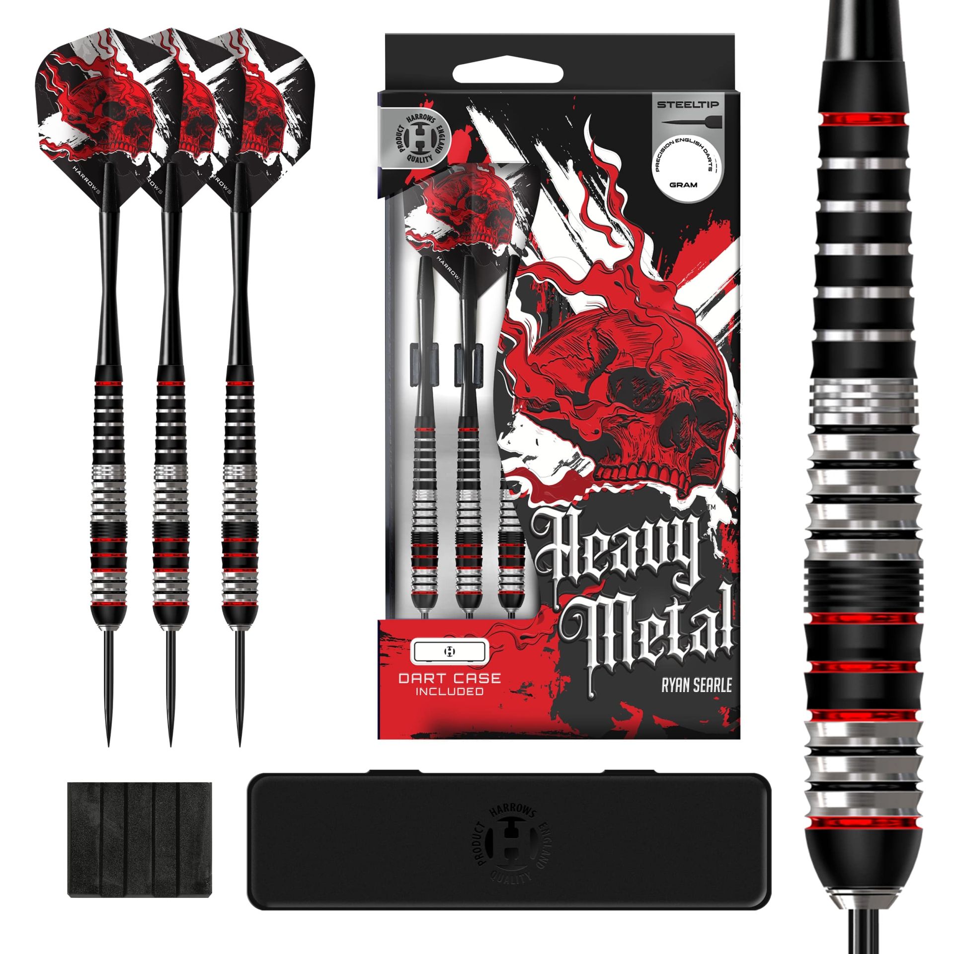 Harrows Šipky Harrows Heavy Metal steel 26g – Heavy Metal steel 26g