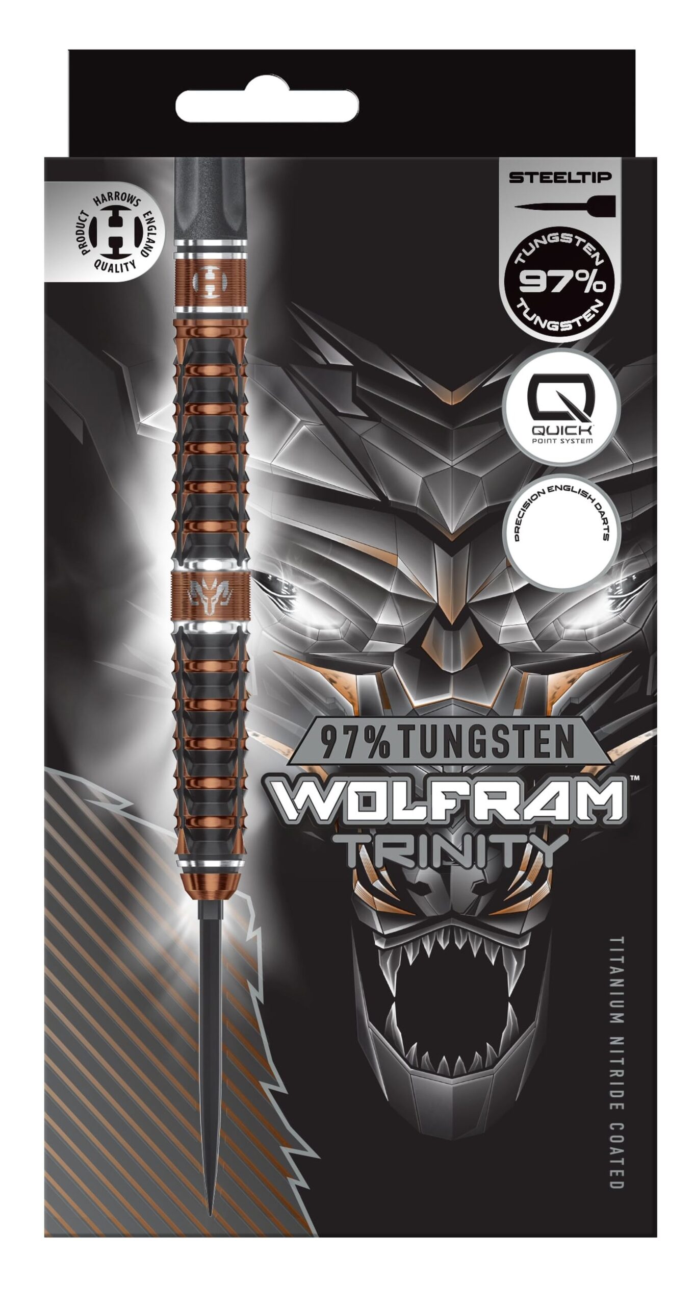 Harrows Šipky Harrows Wolfram Trinity 97% QP steel 26g – Wolfram Trinity 97QP steel 26g