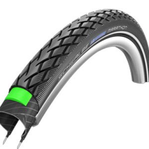 Schwalbe Pneumatiky SCHWALBE Marathon 20x1.5 GreenGuard černá s reflexním pruhem (tuning) - Pneu Schwalbe Marathon 20 1,5
