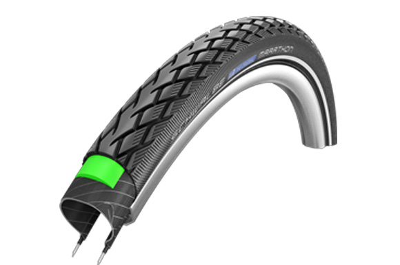 Schwalbe Pneumatiky SCHWALBE Marathon 20×1.5 GreenGuard černá s reflexním pruhem (tuning) – Pneu Schwalbe Marathon 20 1,5