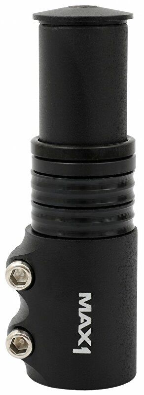 MAX1 Nástavec sloupku MAX1 A-H 1 1/8″, redukce k prodloužení sloupku vidlice A-H 1 1/8″ – black