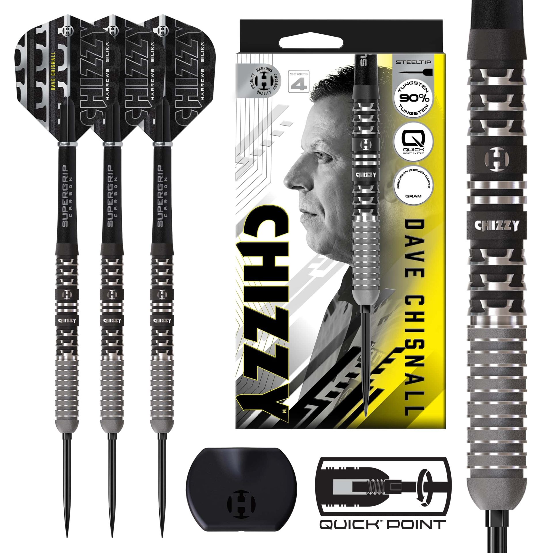 Harrows Šipky Harrows Chizzy 90% series 4 steel 24g – Chizzy 90 series 4 steel 24g