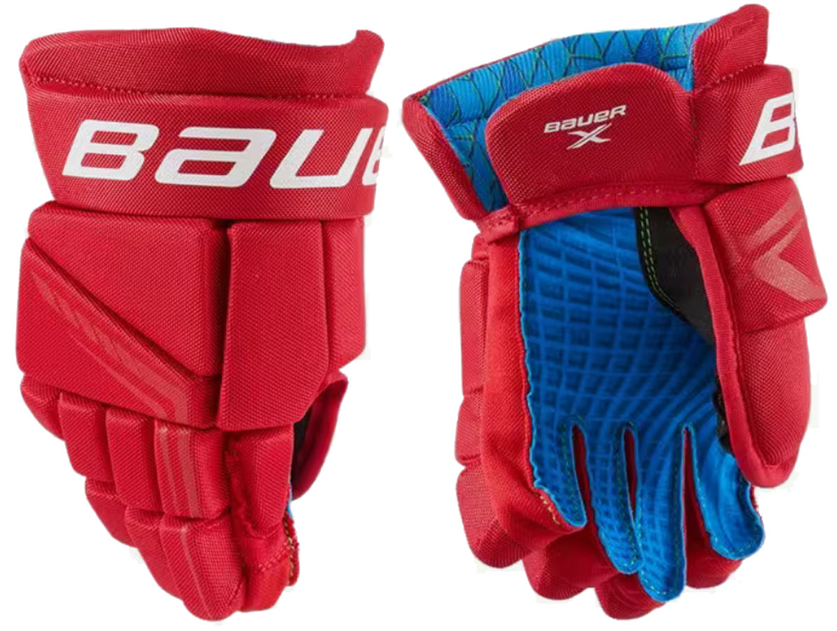 Rukavice Bauer S24 X YTH červená