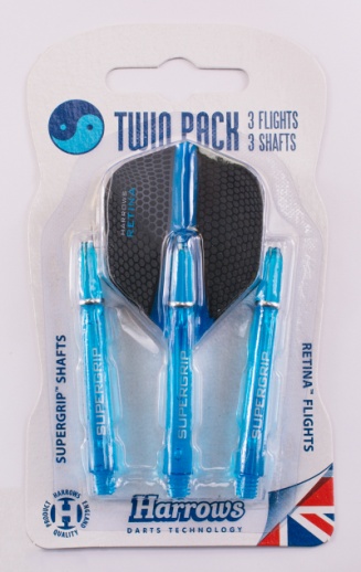 Harrows Násadky a letky Harrows Twin Pack aqua medium – Twin Pack aqua medium